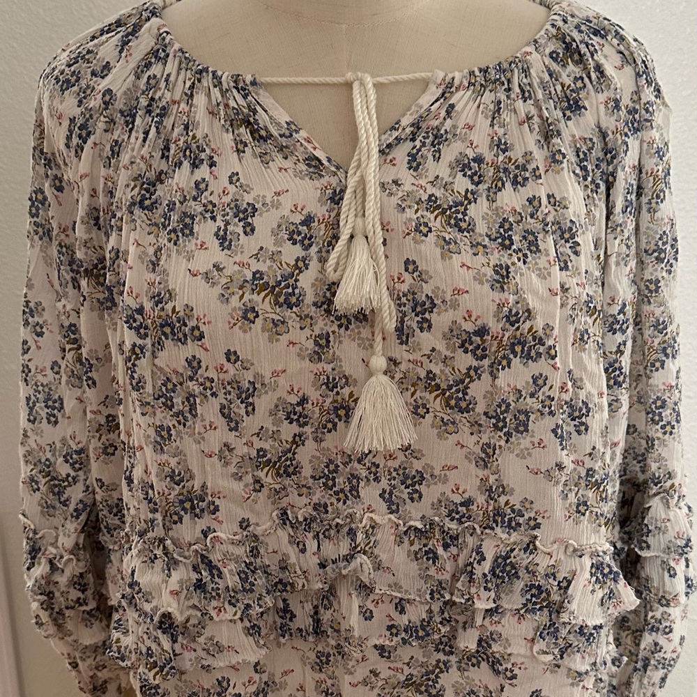 Ralph Lauren boho blouse floral women’s small
